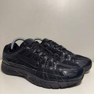 Nike P-6000 Premium Triple Black Men Size 9 Athletic Sneakers Cushioned Causal